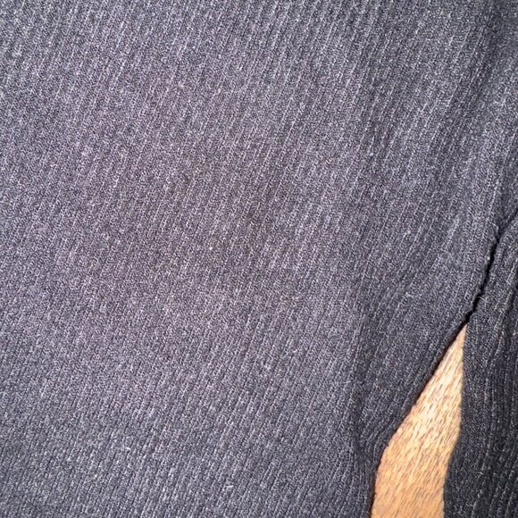 Klassy Network Ribbed Long Sleeve Square Neck Bodysuit | Large Black Bramisuit - Picture 4 of 13